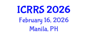 International Conference on Religion and Religious Studies (ICRRS) February 16, 2026 - Manila, Philippines International Conference on Religion and Religious Studies (ICRRS) February 16, 2026 - Manila, Philippines