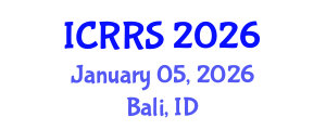International Conference on Religion and Religious Studies (ICRRS) January 05, 2026 - Bali, Indonesia International Conference on Religion and Religious Studies (ICRRS) January 05, 2026 - Bali, Indonesia