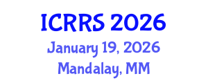 International Conference on Religion and Religious Studies (ICRRS) January 19, 2026 - Mandalay, Myanmar International Conference on Religion and Religious Studies (ICRRS) January 19, 2026 - Mandalay, Myanmar