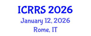 International Conference on Religion and Religious Studies (ICRRS) January 12, 2026 - Rome, Italy International Conference on Religion and Religious Studies (ICRRS) January 12, 2026 - Rome, Italy