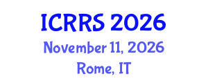 International Conference on Religion and Religious Studies (ICRRS) November 11, 2026 - Rome, Italy International Conference on Religion and Religious Studies (ICRRS) November 11, 2026 - Rome, Italy