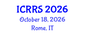 International Conference on Religion and Religious Studies (ICRRS) October 18, 2026 - Rome, Italy International Conference on Religion and Religious Studies (ICRRS) October 18, 2026 - Rome, Italy