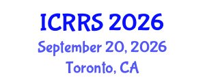 International Conference on Religion and Religious Studies (ICRRS) September 20, 2026 - Toronto, Canada International Conference on Religion and Religious Studies (ICRRS) September 20, 2026 - Toronto, Canada