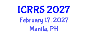 International Conference on Religion and Religious Studies (ICRRS) February 17, 2027 - Manila, Philippines International Conference on Religion and Religious Studies (ICRRS) February 17, 2027 - Manila, Philippines
