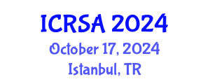 International Conference on Remote Sensing and Applications (ICRSA) October 17, 2024 - Istanbul, Turkey