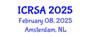 International Conference on Remote Sensing and Applications (ICRSA) February 08, 2025 - Amsterdam, Netherlands