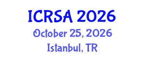 International Conference on Remote Sensing and Applications (ICRSA) October 25, 2026 - Istanbul, Turkey