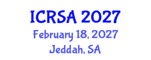 International Conference on Remote Sensing and Applications (ICRSA) February 18, 2027 - Jeddah, Saudi Arabia
