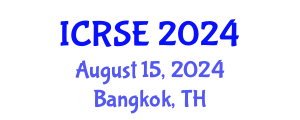 International Conference on Remote Sensing and Environment (ICRSE) August 15, 2024 - Bangkok, Thailand