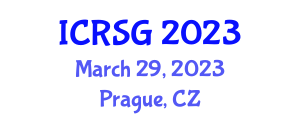 International Conference on Remote Sensing and Geographic Information (ICRSG) March 29, 2023 - Prague, Czechia
