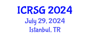 International Conference on Remote Sensing and Geoinformation (ICRSG) July 29, 2024 - Istanbul, Turkey