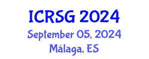 International Conference on Remote Sensing and Geoinformation (ICRSG) September 05, 2024 - Málaga, Spain