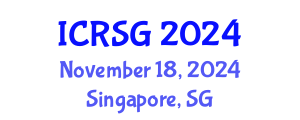 International Conference on Remote Sensing and Geomorphology (ICRSG) November 18, 2024 - Singapore, Singapore