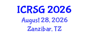 International Conference on Remote Sensing and Geomorphology (ICRSG) August 28, 2026 - Zanzibar, Tanzania International Conference on Remote Sensing and Geomorphology (ICRSG) August 28, 2026 - Zanzibar, Tanzania