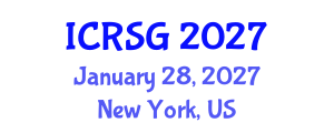 International Conference on Remote Sensing and Geomorphology (ICRSG) January 28, 2027 - New York, United States International Conference on Remote Sensing and Geomorphology (ICRSG) January 28, 2027 - New York, United States
