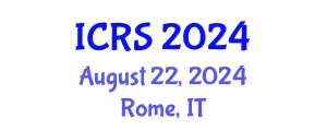 International Conference on Remote Sensing (ICRS) August 22, 2024 - Rome, Italy