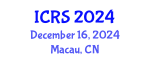 International Conference on Remote Sensing (ICRS) December 16, 2024 - Macau, China