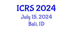 International Conference on Remote Sensing (ICRS) July 15, 2024 - Bali, Indonesia