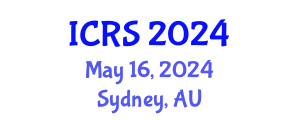 International Conference on Remote Sensing (ICRS) May 16, 2024 - Sydney, Australia