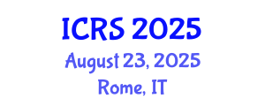 International Conference on Remote Sensing (ICRS) August 23, 2025 - Rome, Italy