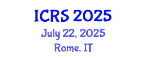 International Conference on Remote Sensing (ICRS) July 22, 2025 - Rome, Italy