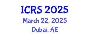 International Conference on Remote Sensing (ICRS) March 22, 2025 - Dubai, United Arab Emirates