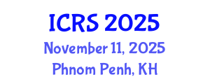 International Conference on Remote Sensing (ICRS) November 11, 2025 - Phnom Penh, Cambodia