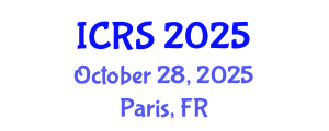International Conference on Remote Sensing (ICRS) October 28, 2025 - Paris, France