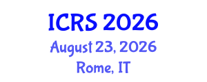 International Conference on Remote Sensing (ICRS) August 23, 2026 - Rome, Italy