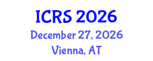 International Conference on Remote Sensing (ICRS) December 27, 2026 - Vienna, Austria International Conference on Remote Sensing (ICRS) December 27, 2026 - Vienna, Austria