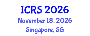 International Conference on Remote Sensing (ICRS) November 18, 2026 - Singapore, Singapore