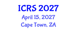 International Conference on Remote Sensing (ICRS) April 15, 2027 - Cape Town, South Africa International Conference on Remote Sensing (ICRS) April 15, 2027 - Cape Town, South Africa