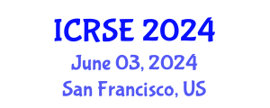 International Conference on Renewable and Sustainable Energy (ICRSE) June 03, 2024 - San Francisco, United States
