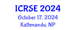 International Conference on Renewable and Sustainable Energy (ICRSE) October 17, 2024 - Kathmandu, Nepal