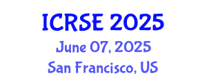 International Conference on Renewable and Sustainable Energy (ICRSE) June 07, 2025 - San Francisco, United States