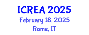 International Conference on Renewable Energy and Applications (ICREA) February 18, 2025 - Rome, Italy