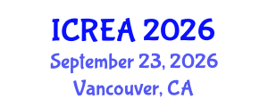 International Conference on Renewable Energy and Applications (ICREA) September 23, 2026 - Vancouver, Canada