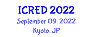 International Conference on Renewable Energy and Development (ICRED) September 09, 2022 - Kyoto, Japan