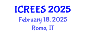 International Conference on Renewable Energy and Energy Systems (ICREES) February 18, 2025 - Rome, Italy