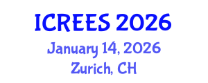 International Conference on Renewable Energy and Energy Systems (ICREES) January 14, 2026 - Zurich, Switzerland