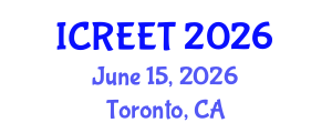 International Conference on Renewable Energy and Energy Transformation (ICREET) June 15, 2026 - Toronto, Canada