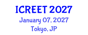 International Conference on Renewable Energy and Energy Transformation (ICREET) January 07, 2027 - Tokyo, Japan International Conference on Renewable Energy and Energy Transformation (ICREET) January 07, 2027 - Tokyo, Japan