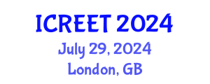 International Conference on Renewable Energy and Environmental Technology (ICREET) July 29, 2024 - London, United Kingdom