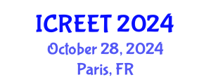 International Conference on Renewable Energy and Environmental Technology (ICREET) October 28, 2024 - Paris, France