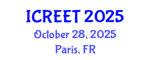 International Conference on Renewable Energy and Environmental Technology (ICREET) October 28, 2025 - Paris, France