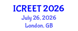 International Conference on Renewable Energy and Environmental Technology (ICREET) July 26, 2026 - London, United Kingdom