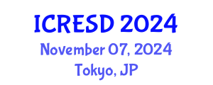 International Conference on Renewable Energy and Sustainable Development (ICRESD) November 07, 2024 - Tokyo, Japan