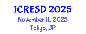 International Conference on Renewable Energy and Sustainable Development (ICRESD) November 11, 2025 - Tokyo, Japan