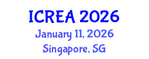 International Conference on Renewable Energy Applications (ICREA) January 11, 2026 - Singapore, Singapore