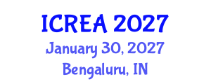 International Conference on Renewable Energy Applications (ICREA) January 30, 2027 - Bengaluru, India International Conference on Renewable Energy Applications (ICREA) January 30, 2027 - Bengaluru, India